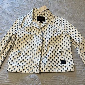 NEW Coach FLORAL JEAN JACKET